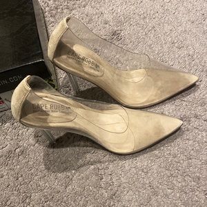 JLUXLABEL Transparent Nude Heels